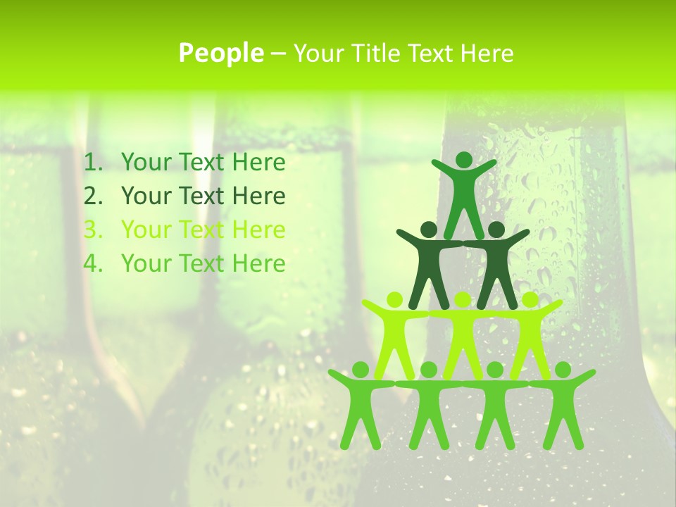 Wet Alcohol Fridge PowerPoint Template