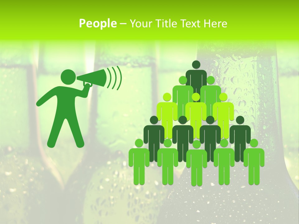 Wet Alcohol Fridge PowerPoint Template