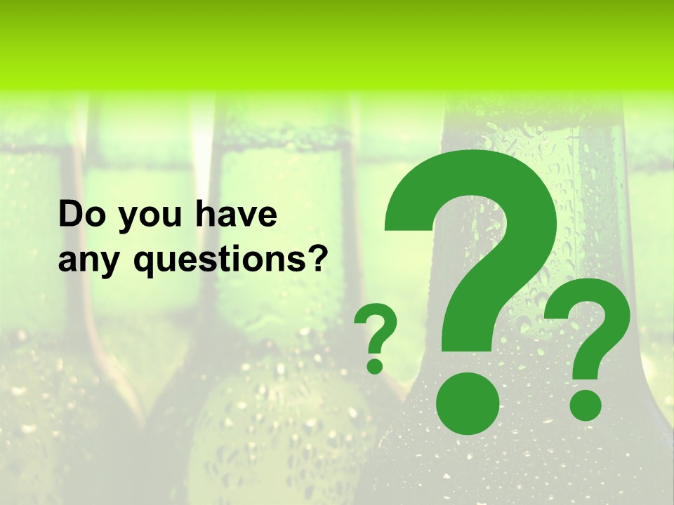 Wet Alcohol Fridge PowerPoint Template