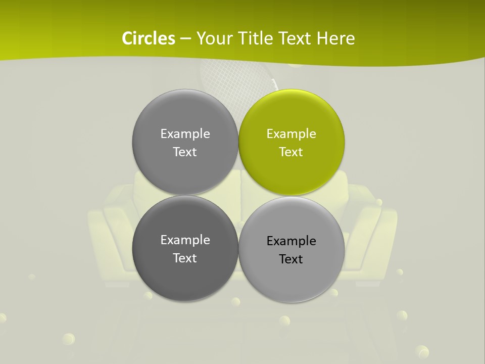 Dark Interior Green PowerPoint Template