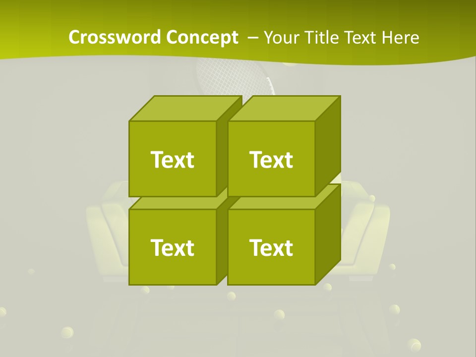 Dark Interior Green PowerPoint Template