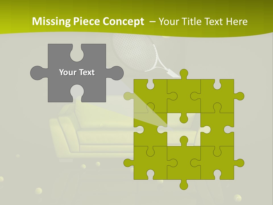 Dark Interior Green PowerPoint Template