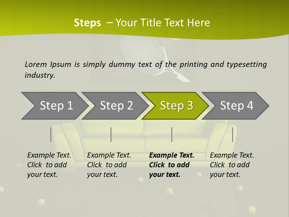Dark Interior Green PowerPoint Template