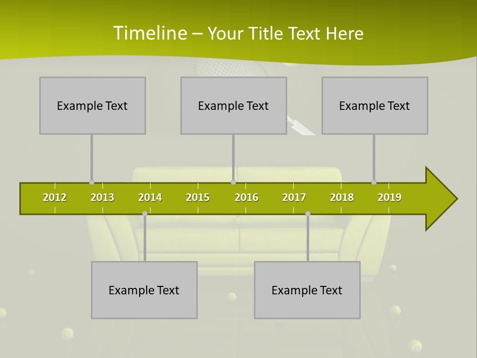Dark Interior Green PowerPoint Template