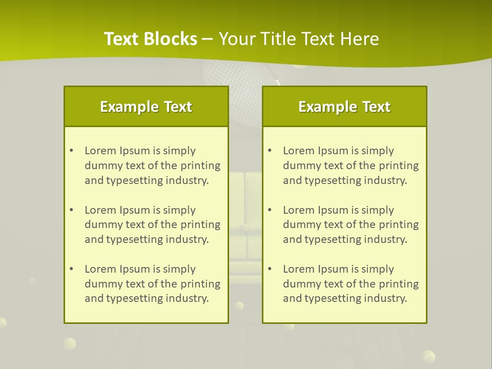 Dark Interior Green PowerPoint Template