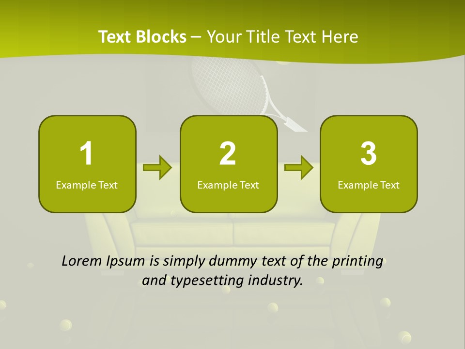 Dark Interior Green PowerPoint Template