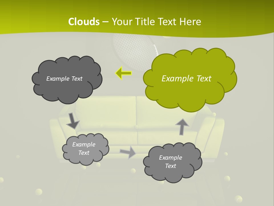 Dark Interior Green PowerPoint Template