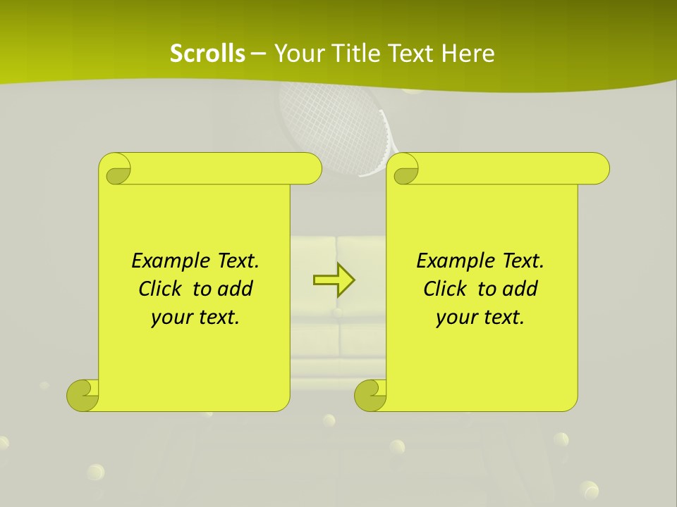 Dark Interior Green PowerPoint Template