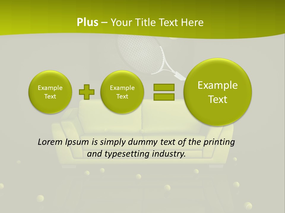 Dark Interior Green PowerPoint Template