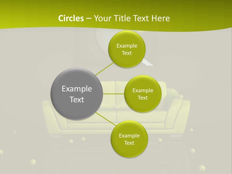 Dark Interior Green PowerPoint Template