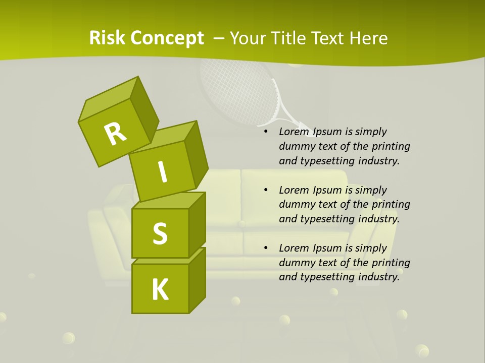 Dark Interior Green PowerPoint Template