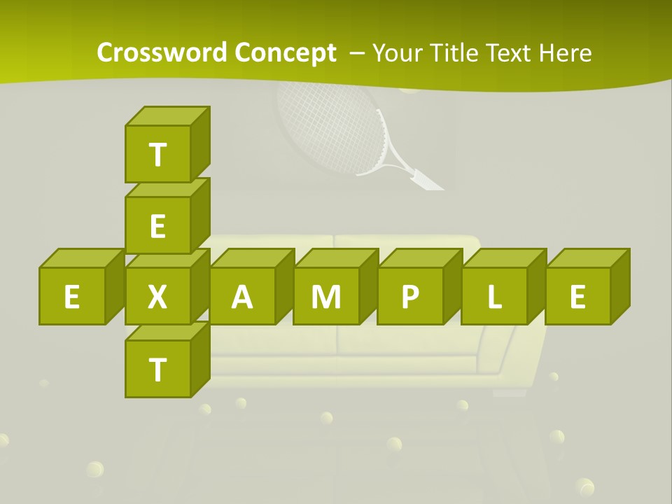 Dark Interior Green PowerPoint Template
