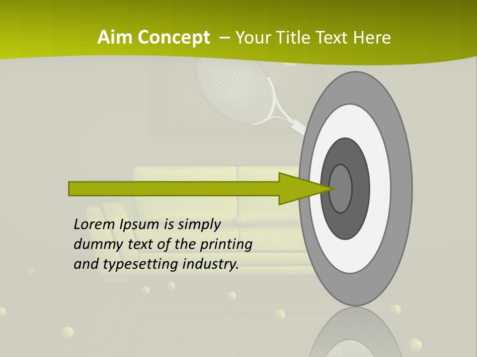 Dark Interior Green PowerPoint Template