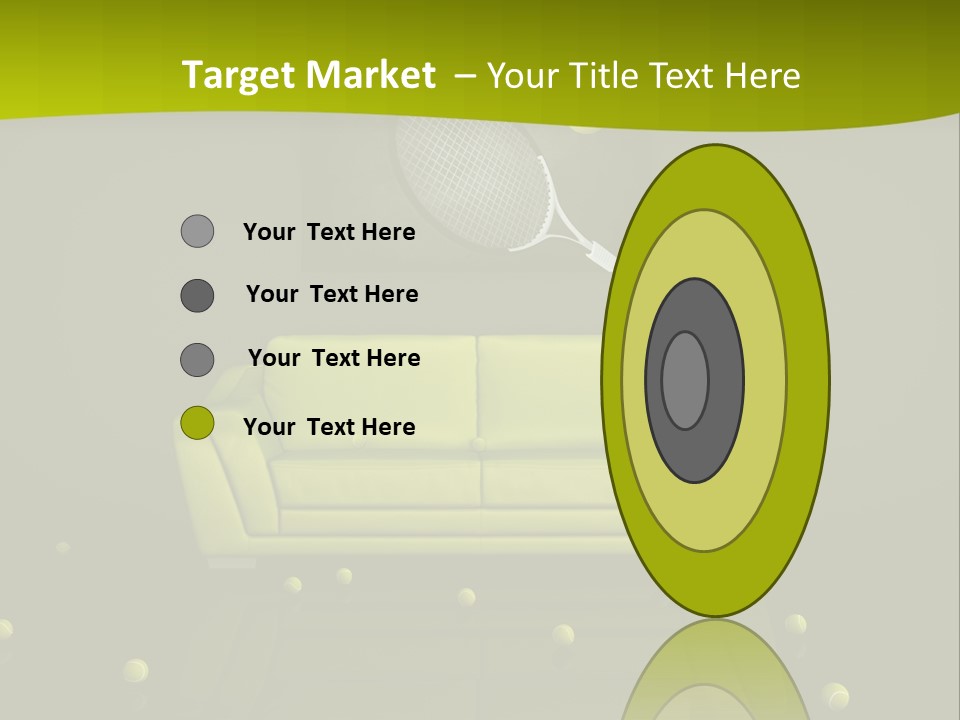 Dark Interior Green PowerPoint Template