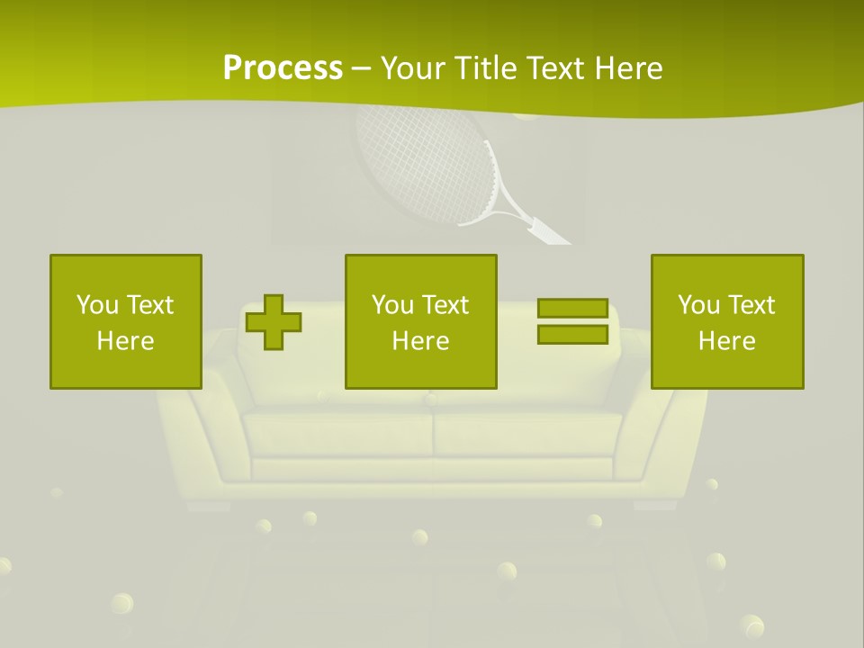 Dark Interior Green PowerPoint Template
