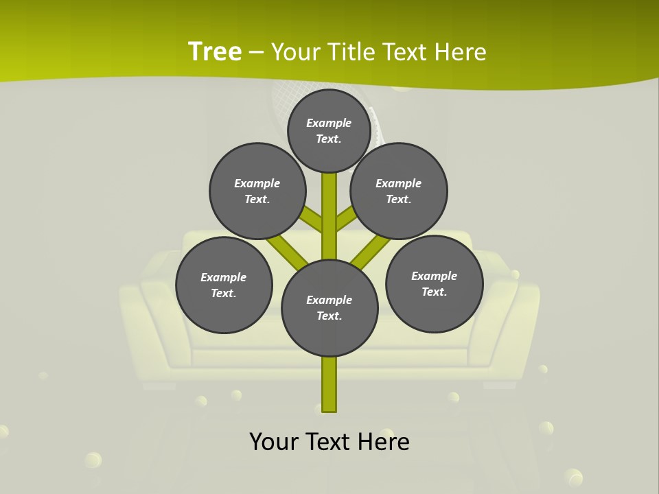 Dark Interior Green PowerPoint Template