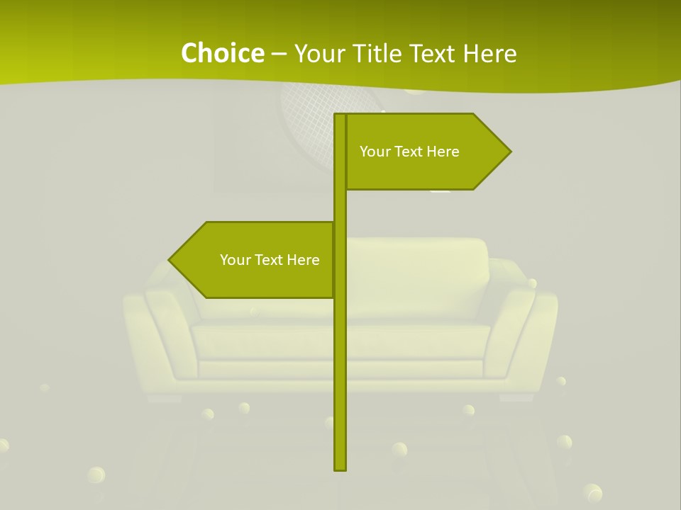 Dark Interior Green PowerPoint Template