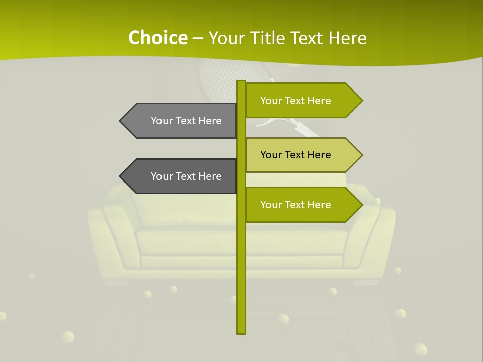 Dark Interior Green PowerPoint Template