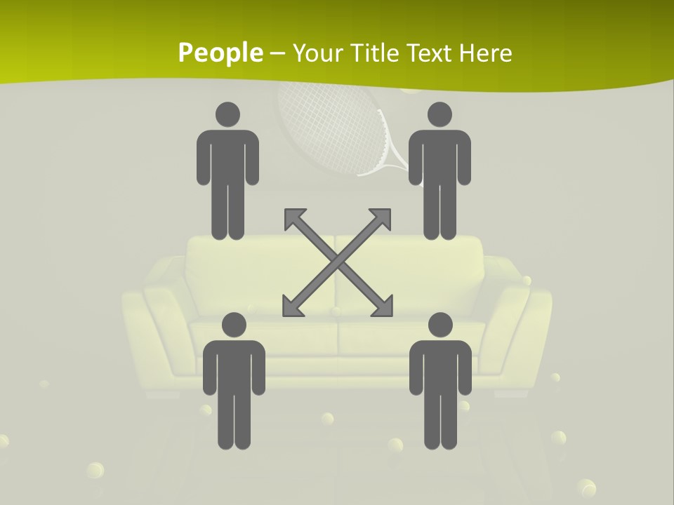 Dark Interior Green PowerPoint Template