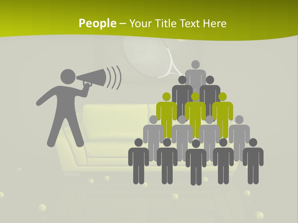 Dark Interior Green PowerPoint Template