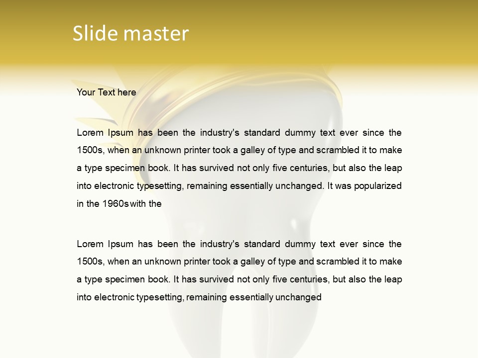 Good Threedimensional Shape PowerPoint Template