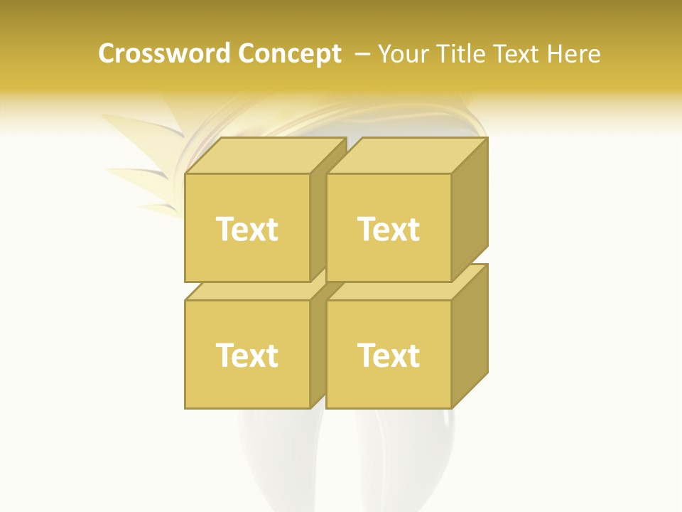 Good Threedimensional Shape PowerPoint Template