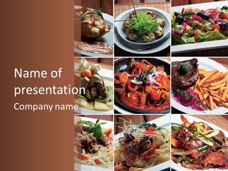 Unhealthy Composite Restaurant PowerPoint Template