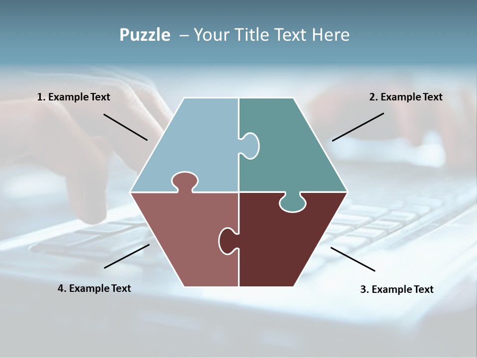 Electronics Peripherals Workplace PowerPoint Template