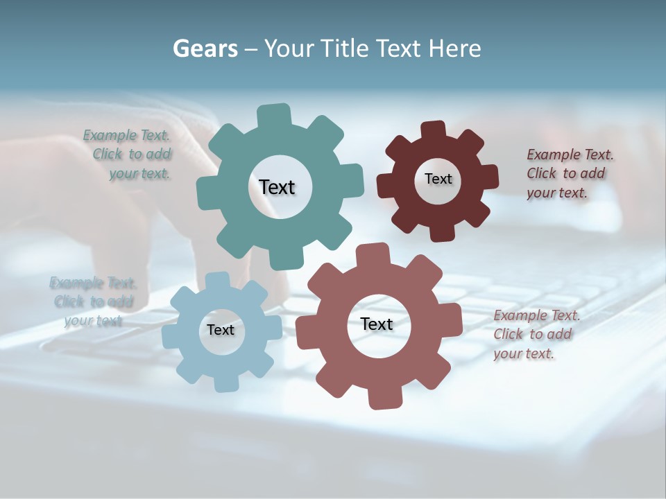 Electronics Peripherals Workplace PowerPoint Template