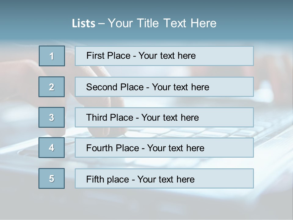 Electronics Peripherals Workplace PowerPoint Template