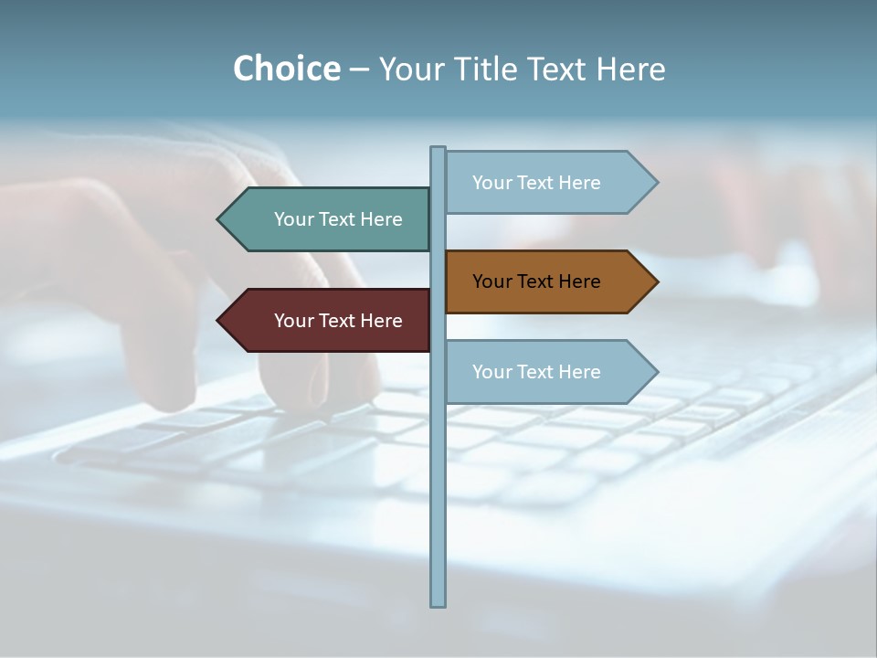 Electronics Peripherals Workplace PowerPoint Template