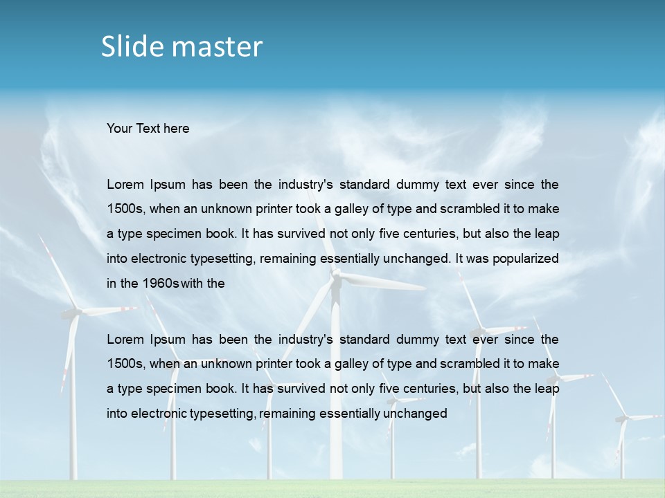Resource Supply Conservation PowerPoint Template