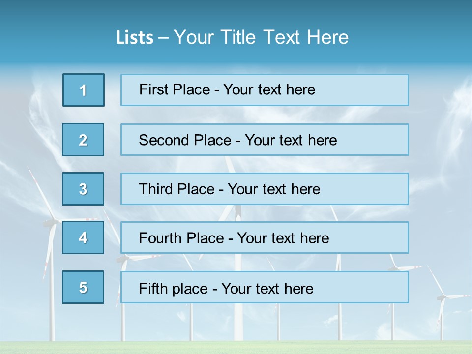 Resource Supply Conservation PowerPoint Template