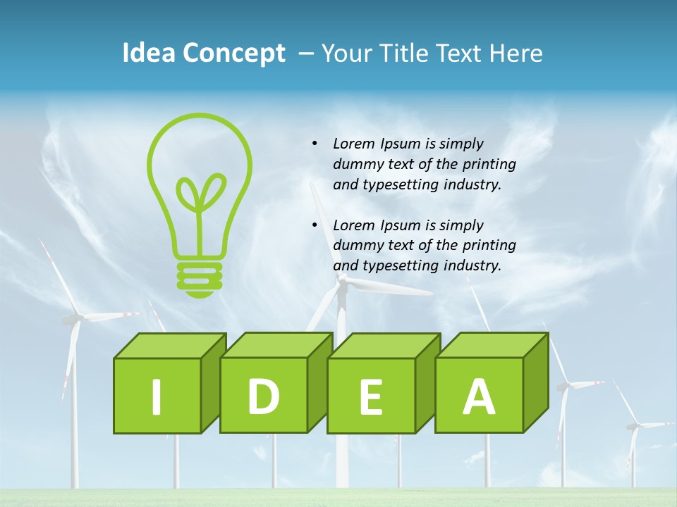 Resource Supply Conservation PowerPoint Template