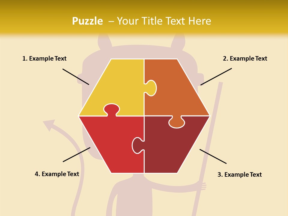 Illustration Luck Funny PowerPoint Template