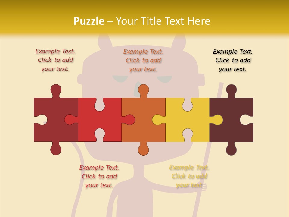 Illustration Luck Funny PowerPoint Template