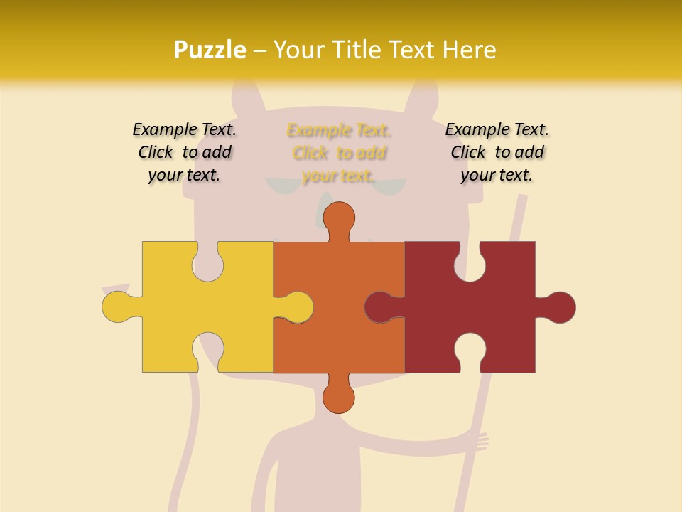 Illustration Luck Funny PowerPoint Template