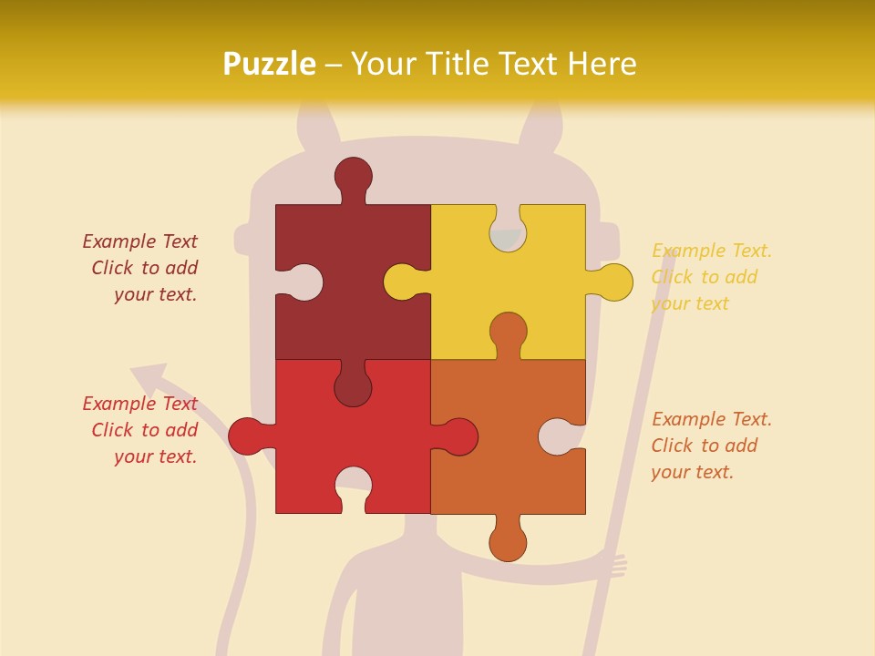 Illustration Luck Funny PowerPoint Template