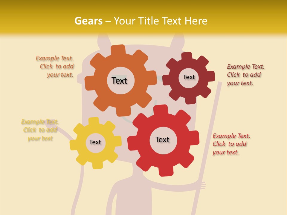 Illustration Luck Funny PowerPoint Template