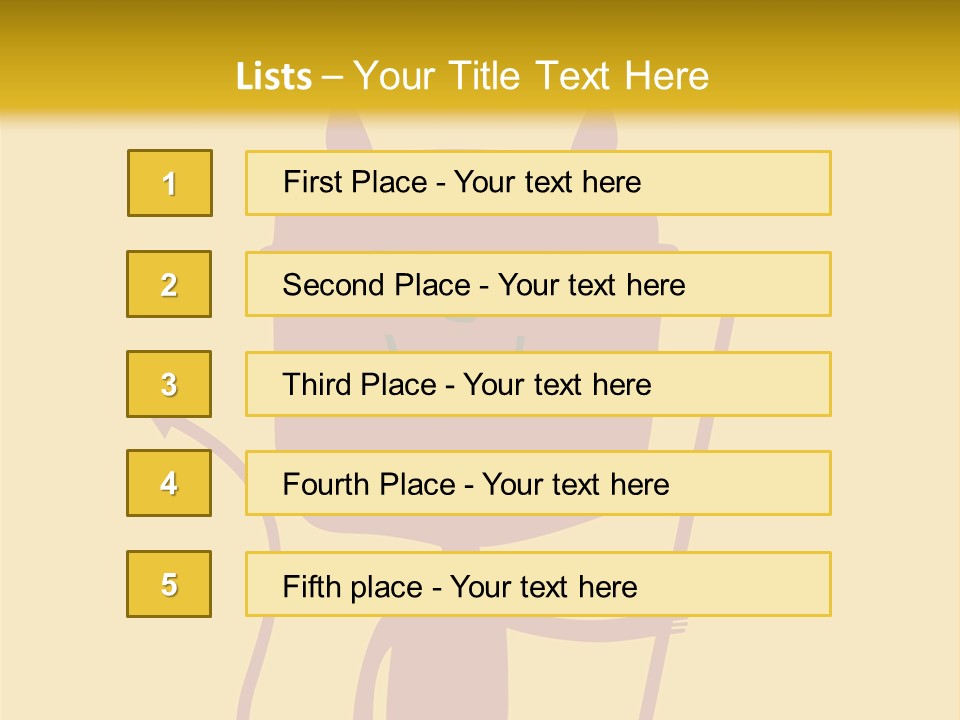 Illustration Luck Funny PowerPoint Template