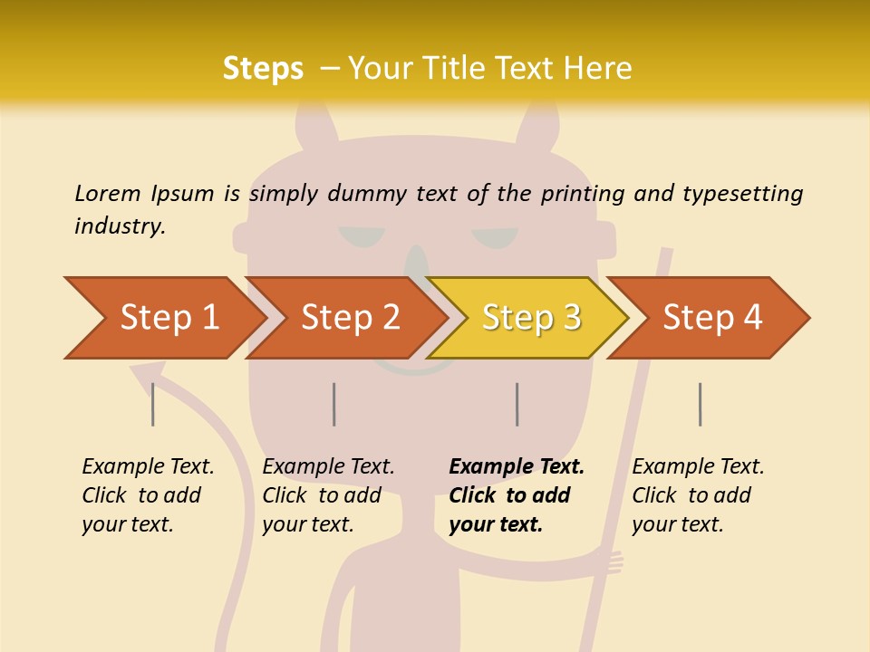 Illustration Luck Funny PowerPoint Template