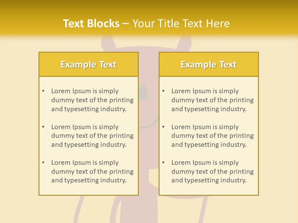 Illustration Luck Funny PowerPoint Template