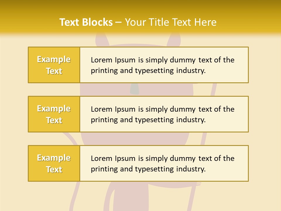 Illustration Luck Funny PowerPoint Template