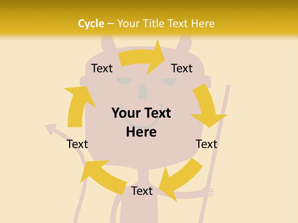 Illustration Luck Funny PowerPoint Template