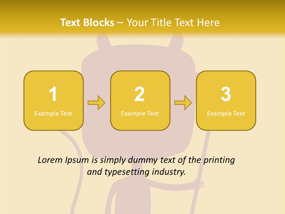 Illustration Luck Funny PowerPoint Template