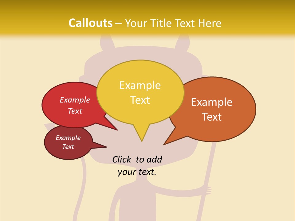 Illustration Luck Funny PowerPoint Template