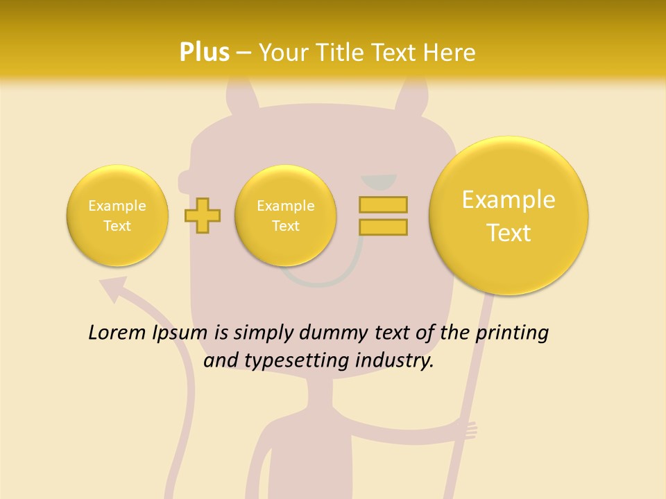 Illustration Luck Funny PowerPoint Template