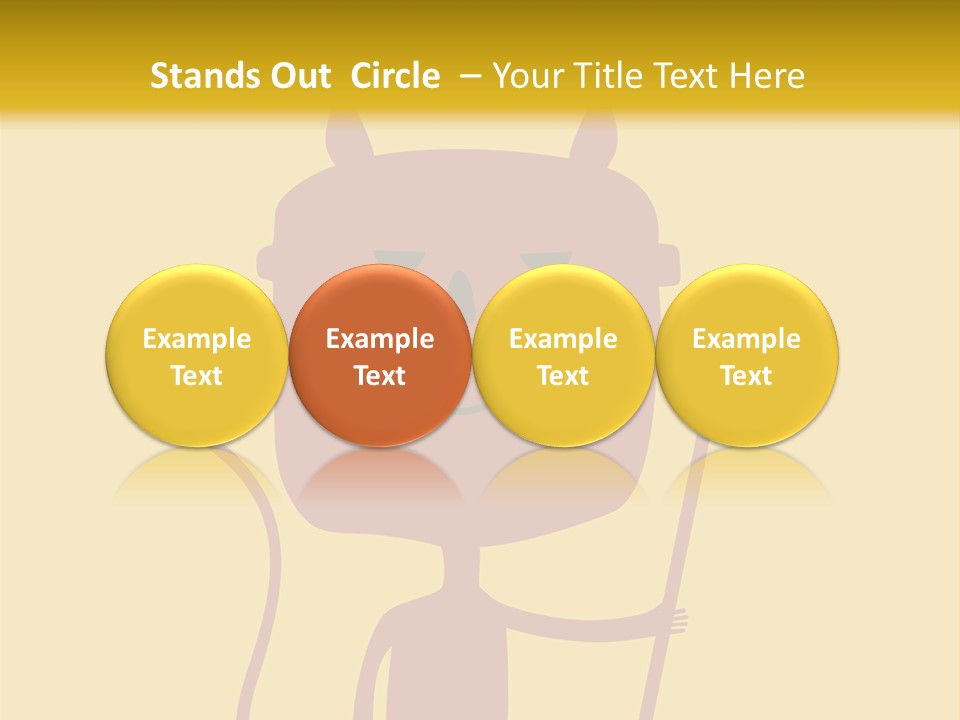 Illustration Luck Funny PowerPoint Template