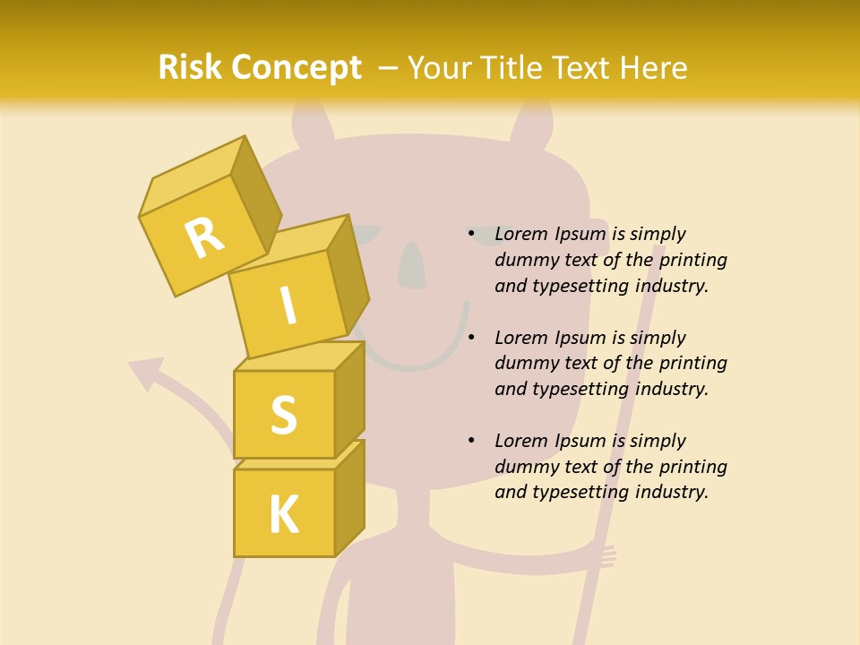 Illustration Luck Funny PowerPoint Template