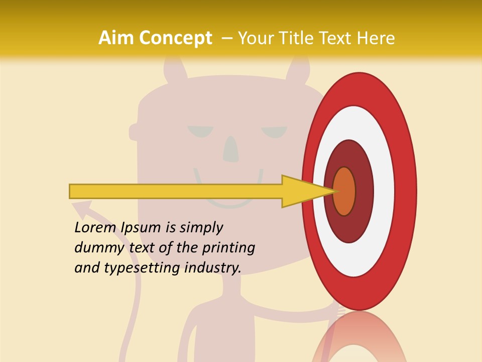 Illustration Luck Funny PowerPoint Template